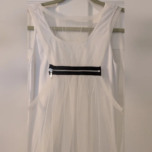 Tees by Tina High Low White Two Layer Dress - Picture 3 of 7